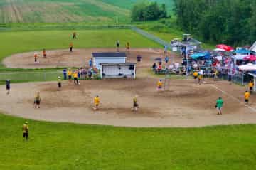 Photo de baseball vue de haut au Camping Mon Repos